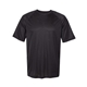 aerial view a black augusta sportswear adult attain wicking short - sleeve t - shirt, image 1 of 3