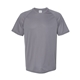 aerial view a graphite augusta sportswear adult attain wicking short - sleeve t - shirt, image 1 of 3
