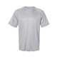 aerial view a silver augusta sportswear adult attain wicking short - sleeve t - shirt, image 1 of 3