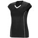 a black/ white augusta sportswear girls blash jersey