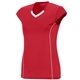 a red/ white augusta sportswear girls blash jersey