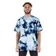 a navy/ white shaka wear heavyweight tie - dye t - shirt