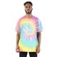 a sherbet rainbow shaka wear heavyweight tie - dye t - shirt
