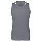 a graphite/ white augusta sportswear ladies crossover tank