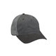 a chrcl/ blk/ gry adams pigment - dyed twill mesh trucker cap