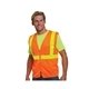 a bright orange bayside unisex usa made m22610/ lz, class 2, level 2 ansi high vis mesh safety vest