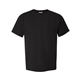 aerial view a black comfortwash by hanes mens garment - dyed t - shirt, image 1 of 6