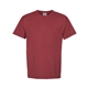 aerial view a cayenne comfortwash by hanes mens garment - dyed t - shirt, image 1 of 3