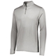 a silver augusta sportswear youth attain quarter - zip pullover