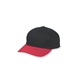 a black/ red augusta sportswear youth cotton twill low profile cap