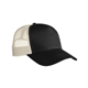 a black/ oyster econscious eco trucker cap