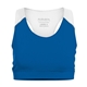aerial view a royal/ white augusta sportswear ladies all sport sports bra, image 1 of 3