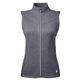 aerial view a black hthr/ blk spyder ladies pursuit vest, image 1 of 8