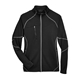 aerial view a black north end mens gravity performance fleece jacket, image 1 of 6
