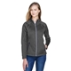 aerial view a carbon heather north end ladies gravity performance fleece jacket, image 1 of 7
