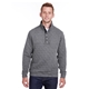 aerial view a charcoal heather j america adult quilted snap pullover, image 1 of 3
