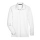 aerial view a white devon jones crownlux performance(r) tall plaited long sleeve polo, image 1 of 6