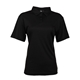 aerial view a black burnside ladies burn golf polo, image 1 of 2