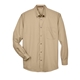 aerial view a stone harriton mens tall easy blend(tm) long - sleeve twill shirt with stain - release, image 1 of 6