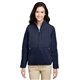 aerial view a clsc nvy/ cls nv core365 ladies journey summit hybrid full - zip, image 1 of 10