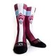 a group of vibrant full - color custom socks