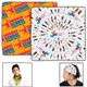 a group of dual purpose headband and neck wear