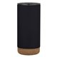 aerial view a black 16 oz full laser wellington stainless steel tumbler, image 1 of 2