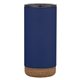 aerial view a navy 16 oz full laser wellington stainless steel tumbler, image 1 of 2