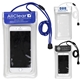 a group of yuba clear touch through floating water resistant cell phone and accessories pouch