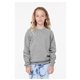 aerial view a athletic heather bella + canvas youth sponge fleece raglan sweatshirt, image 1 of 3