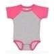 aerial view a vn ht/ vn ht pnk rabbit skins infant baseball bodysuit, image 1 of 3