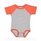 aerial view a vn hth/ vin orng rabbit skins infant baseball bodysuit, image 1 of 3