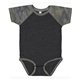 aerial view a vn smke/ vn camo rabbit skins infant baseball bodysuit, image 1 of 3