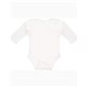 aerial view a white rabbit skins infant long - sleeve bodysuit, image 1 of 2