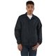 aerial view a black champion mens coachs jacket, image 1 of 6