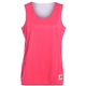 aerial view a pow pink/ white augusta sportswear ladies wicking polyester reversible sleeveless jersey, image 1 of 3