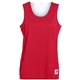 a red/ white augusta sportswear ladies wicking polyester reversible sleeveless jersey
