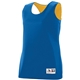a royal/ gold augusta sportswear ladies wicking polyester reversible sleeveless jersey