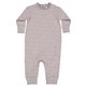 aerial view a heather rabbit skins infant fleece one - piece bodysuit, image 1 of 3