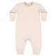 aerial view a natural heather rabbit skins infant fleece one - piece bodysuit, image 1 of 3