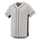 a silver/ black augusta sportswear youth slugger jersey