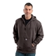 aerial view a charcoal berne apparel - mens tall heritage thermal - lined full - zip hooded sweatshirt, image 1 of 3