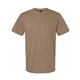 aerial view a brown savana gildan unisex softstyle midweight t - shirt, image 1 of 3