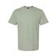 aerial view a sage gildan unisex softstyle midweight t - shirt, image 1 of 3