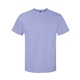 aerial view a violet gildan unisex softstyle midweight t - shirt, image 1 of 3