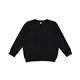 aerial view a black lat youth elevated fleece crew, image 1 of 2