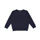 aerial view a navy lat youth elevated fleece crew, image 1 of 2