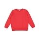 aerial view a red lat youth elevated fleece crew, image 1 of 2