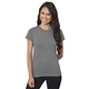 a charcoal bayside ladies usa made jersey t - shirt