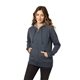 aerial view a water econscious ladies heathered full - zip hooded sweatshirt, image 1 of 3